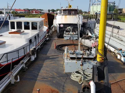 Staal Werkboot Coaster Woonschip - Werkschip Foto 18