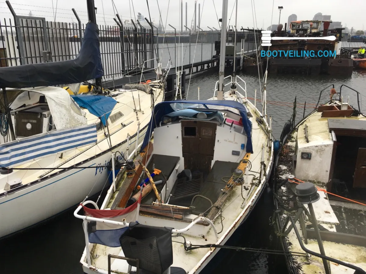 Steel Sailboat Grachtenboot Kajuitzeilboot