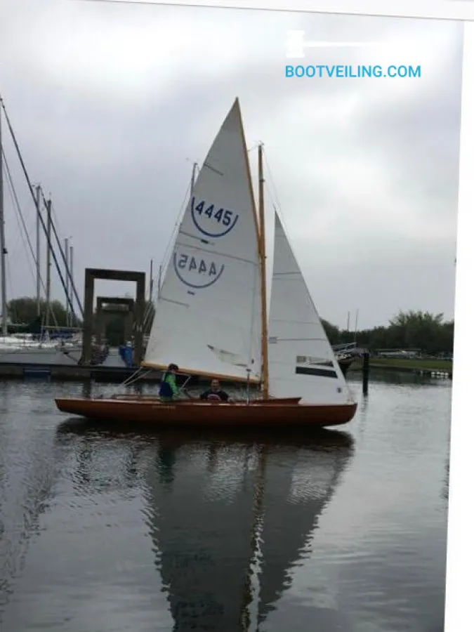 Wood Open zeilboot 16m2 Open Zeilboot