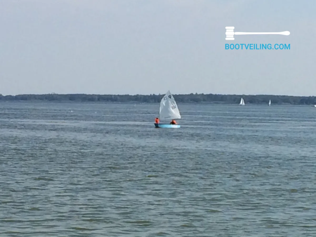 Polyester Open zeilboot Optimist 2x, + Trailer