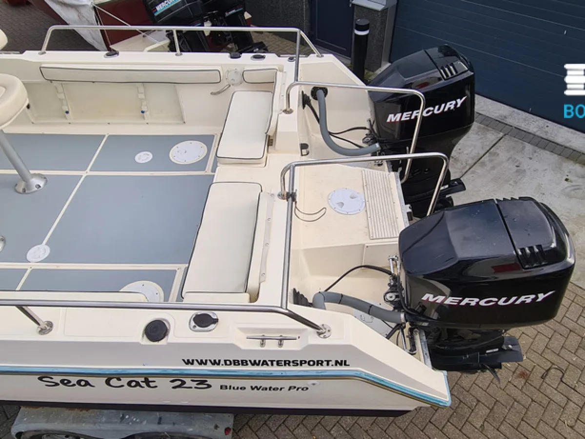 Polyester Speedboat Sea Cat Blue Water Pro 23