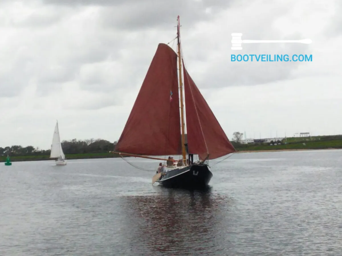 Staal Zeilboot Zeeschouw Platbodem