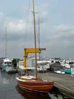 Wood Sailboat Nordic Folkboat Photo 16