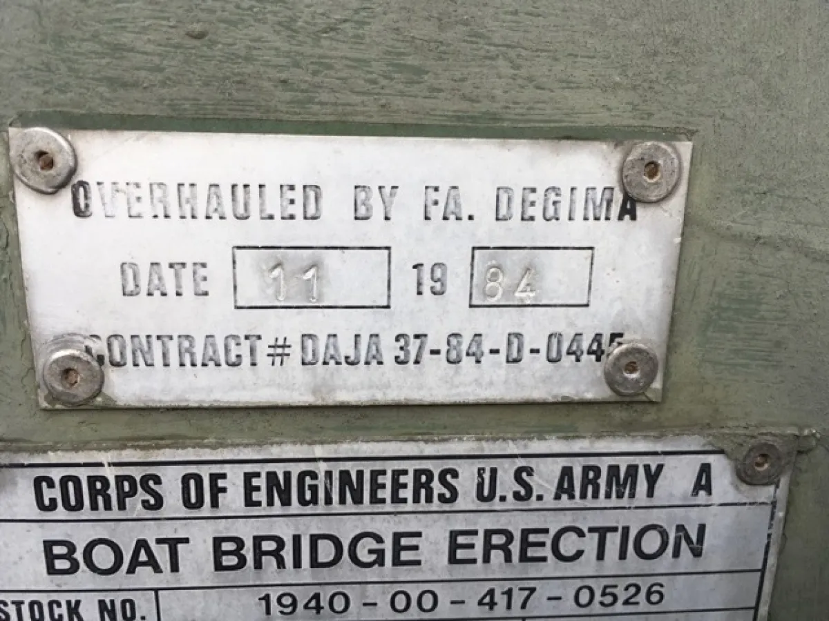 Aluminum Budgetboot Legerboot Boat Bridge Erection