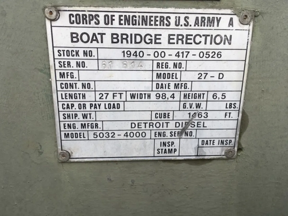 Aluminium Budgetboat Army Boat Boat Bridge Erection