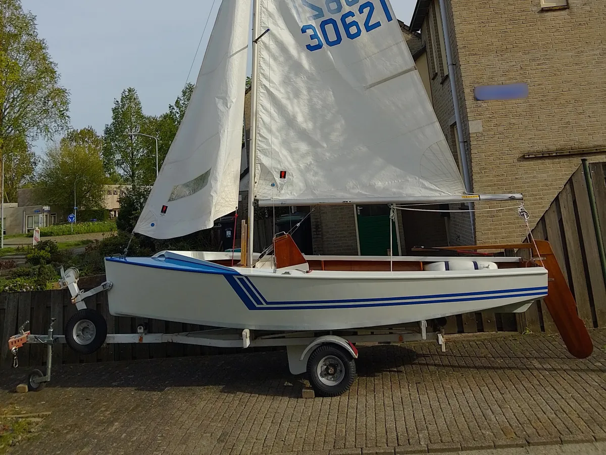 Wood Sailboat Vaurien 