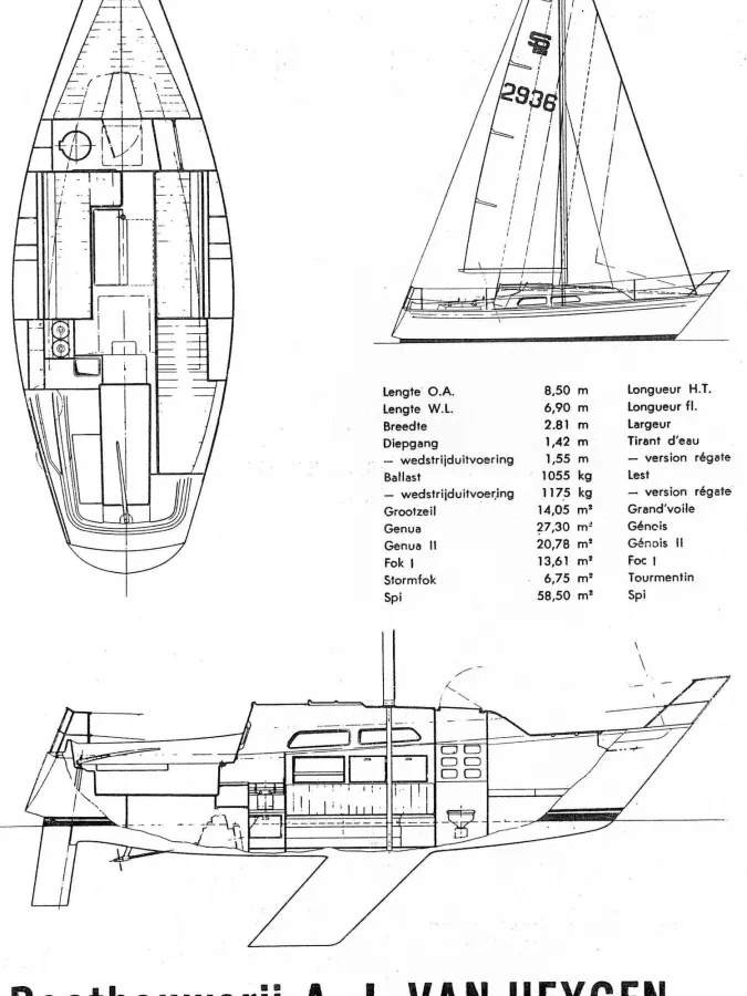 Polyester Zeilboot Spirit 28