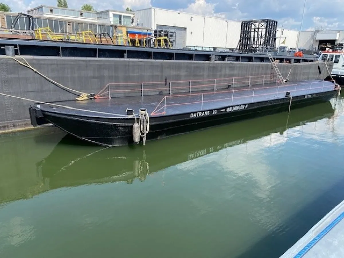 Stahl Arbeitsboot Schubleichter Dekschuit