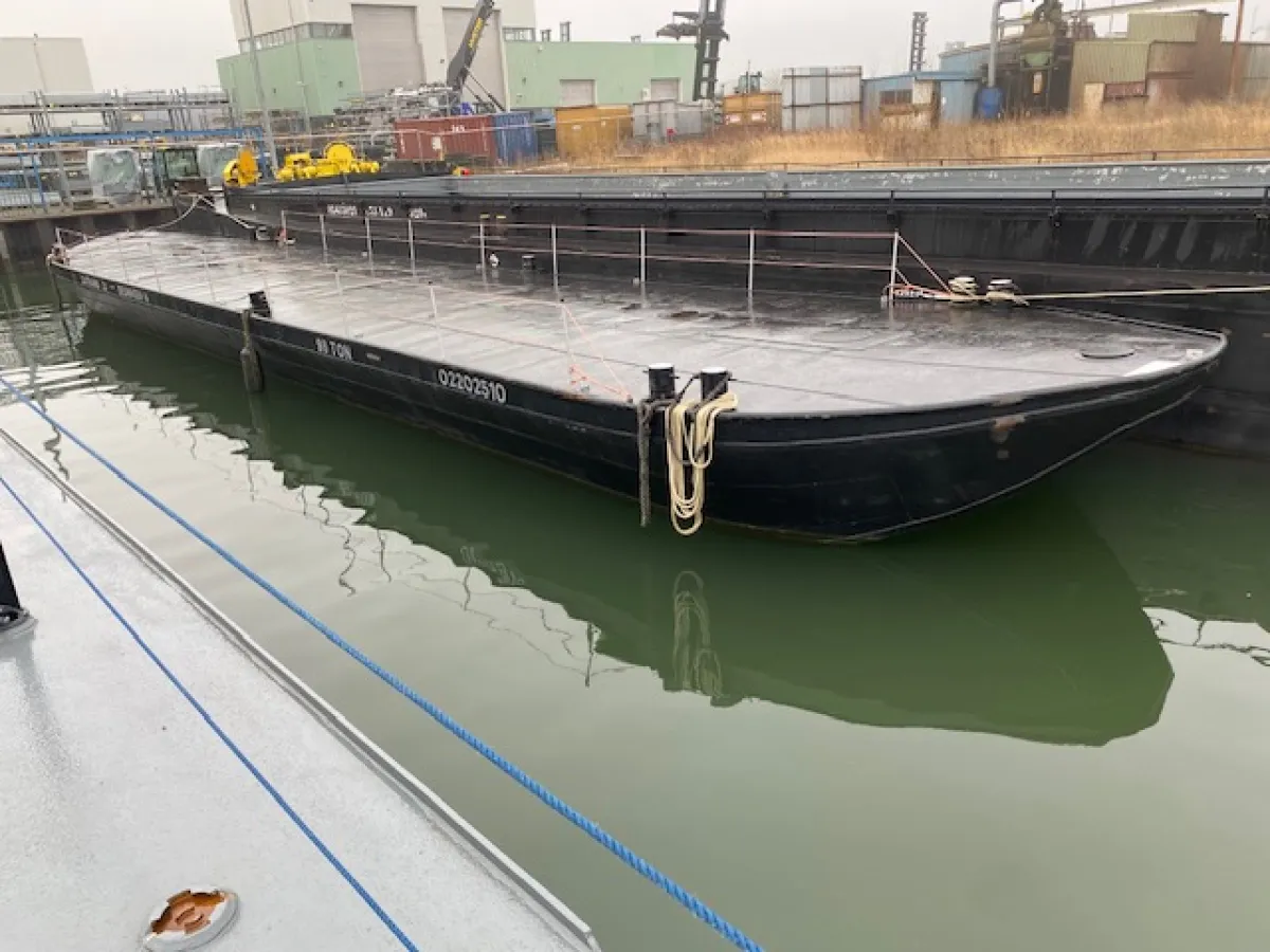 Acier Bateau de travail barge poussée Dekschuit