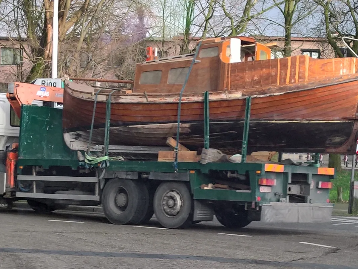 Wood Motorboat One Off Zeilsloep 850