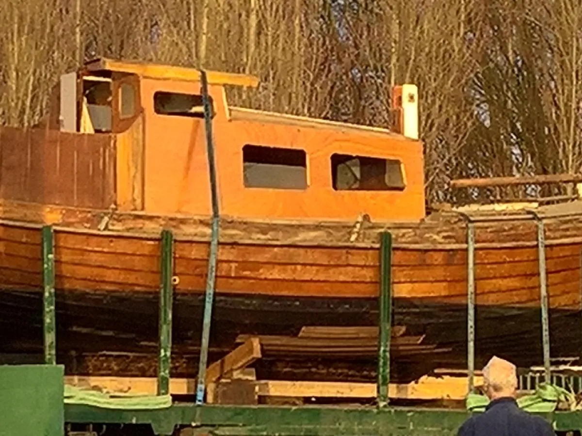 Wood Motorboat One Off Zeilsloep 850