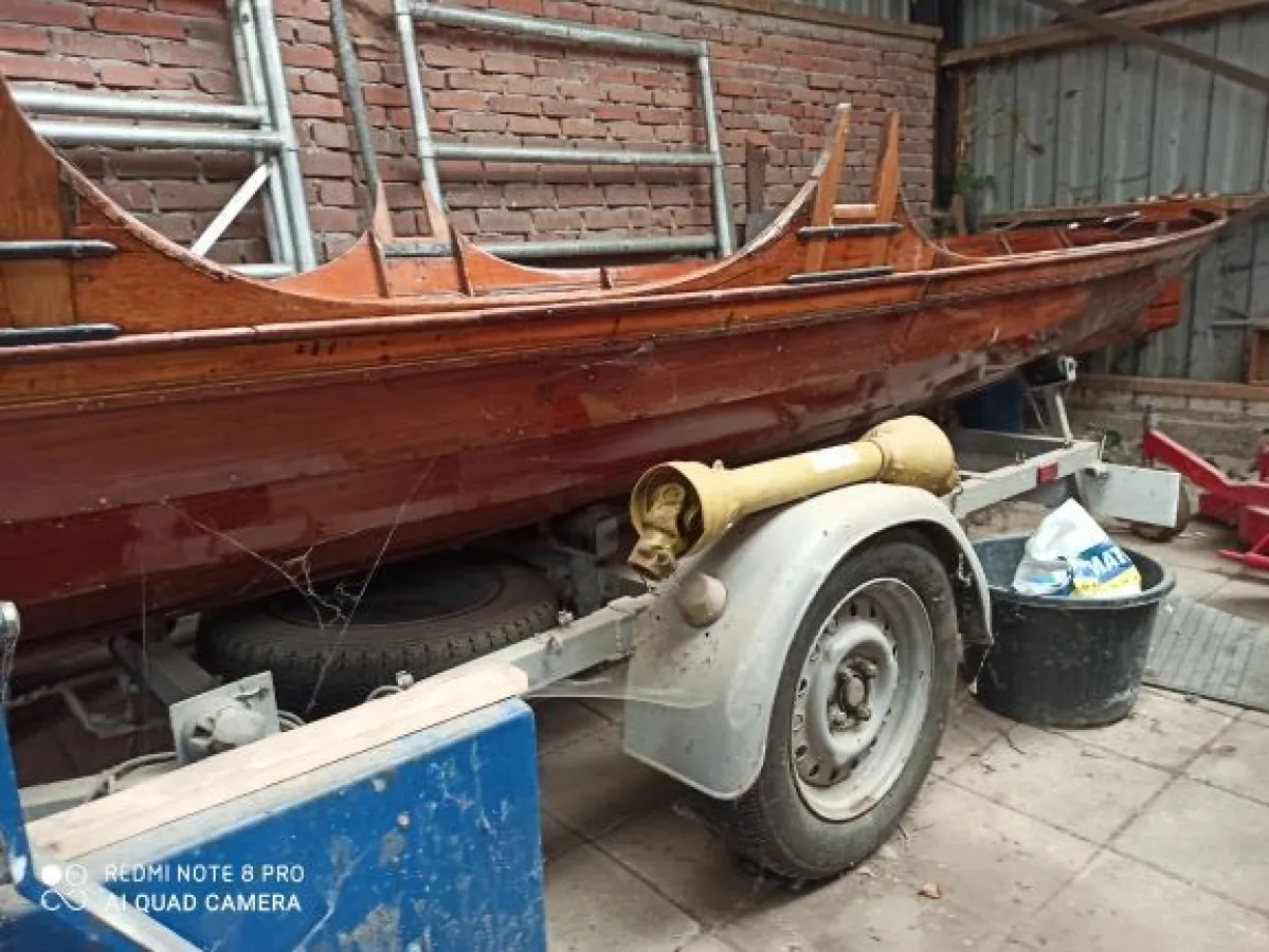 Wood Open motorboot Wherry 720