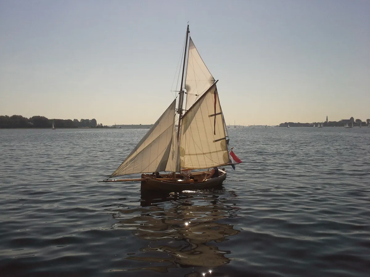 Wood Open zeilboot Kerstholt Sloep