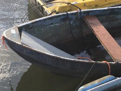 Acier Bateau économique Grachtenboot Schippersvlet Photo 2