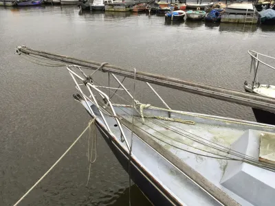 Steel Sailboat Grachtenboot Kajuitzeilboot Photo 2