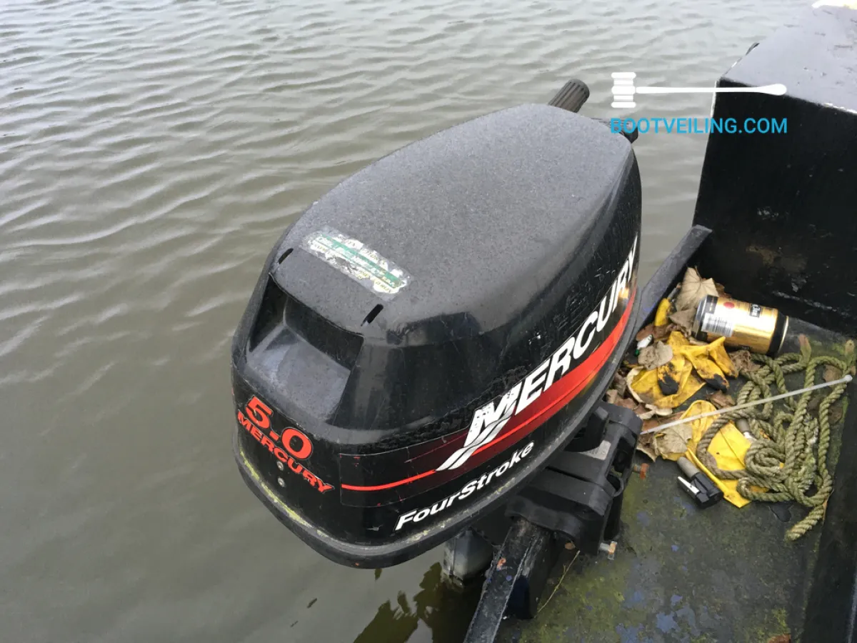 Steel Budgetboat Grachtenboot Open Boot Met Motor