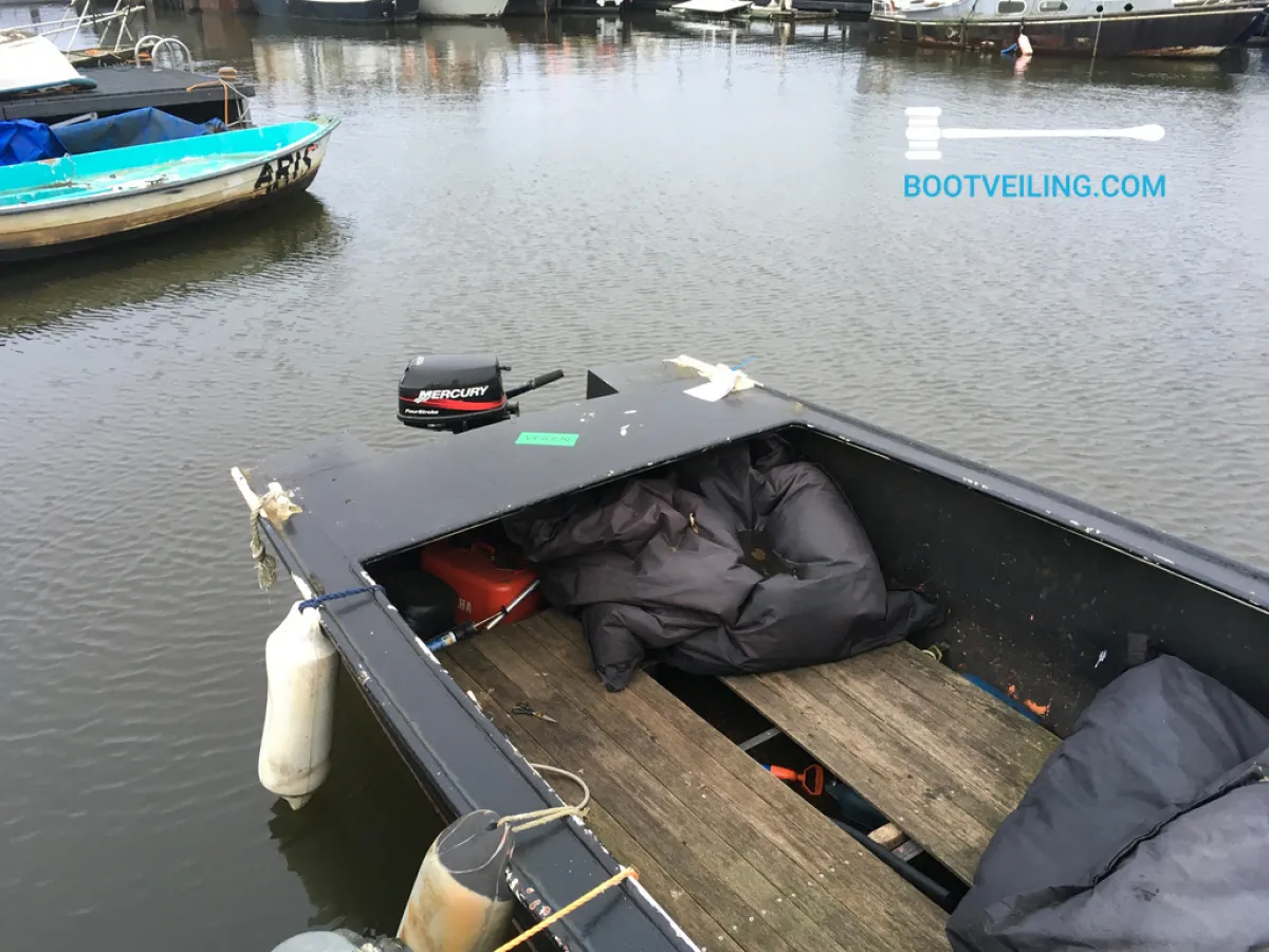 Steel Budgetboat Grachtenboot Open Boot Met Motor