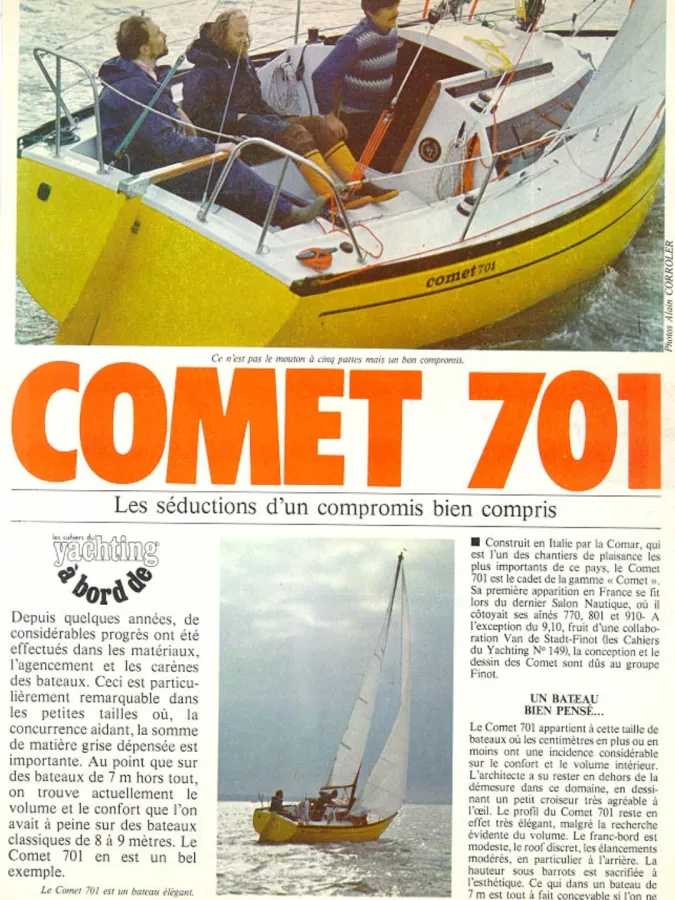 Polyester Sailboat Comar Comet 701