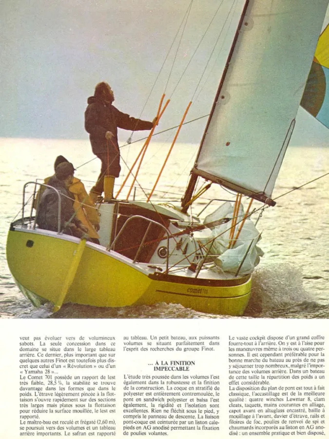 Polyester Sailboat Comar Comet 701