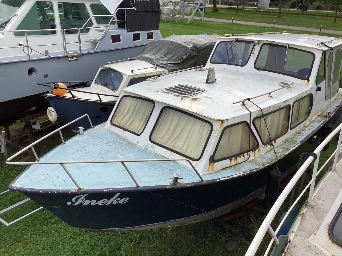 Steel Motorboat Cabin boat 700