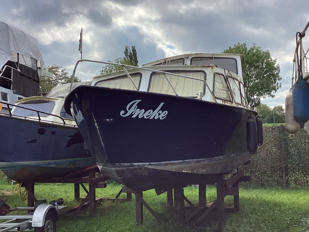 Steel Motorboat Cabin boat 700