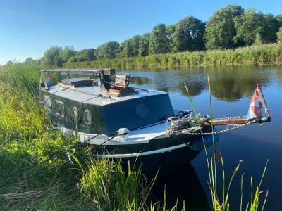 Steel Sailboat Flat-bottomed boat Rietaak Photo 2