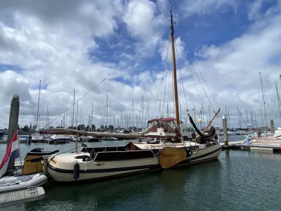 Steel Sailboat Flat-bottomed boat Skutsje Photo 2