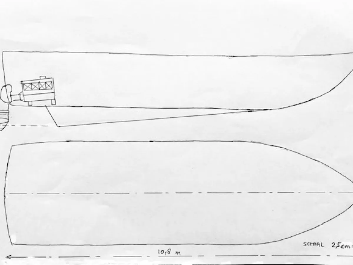 Polyester Hull Sloop 1080