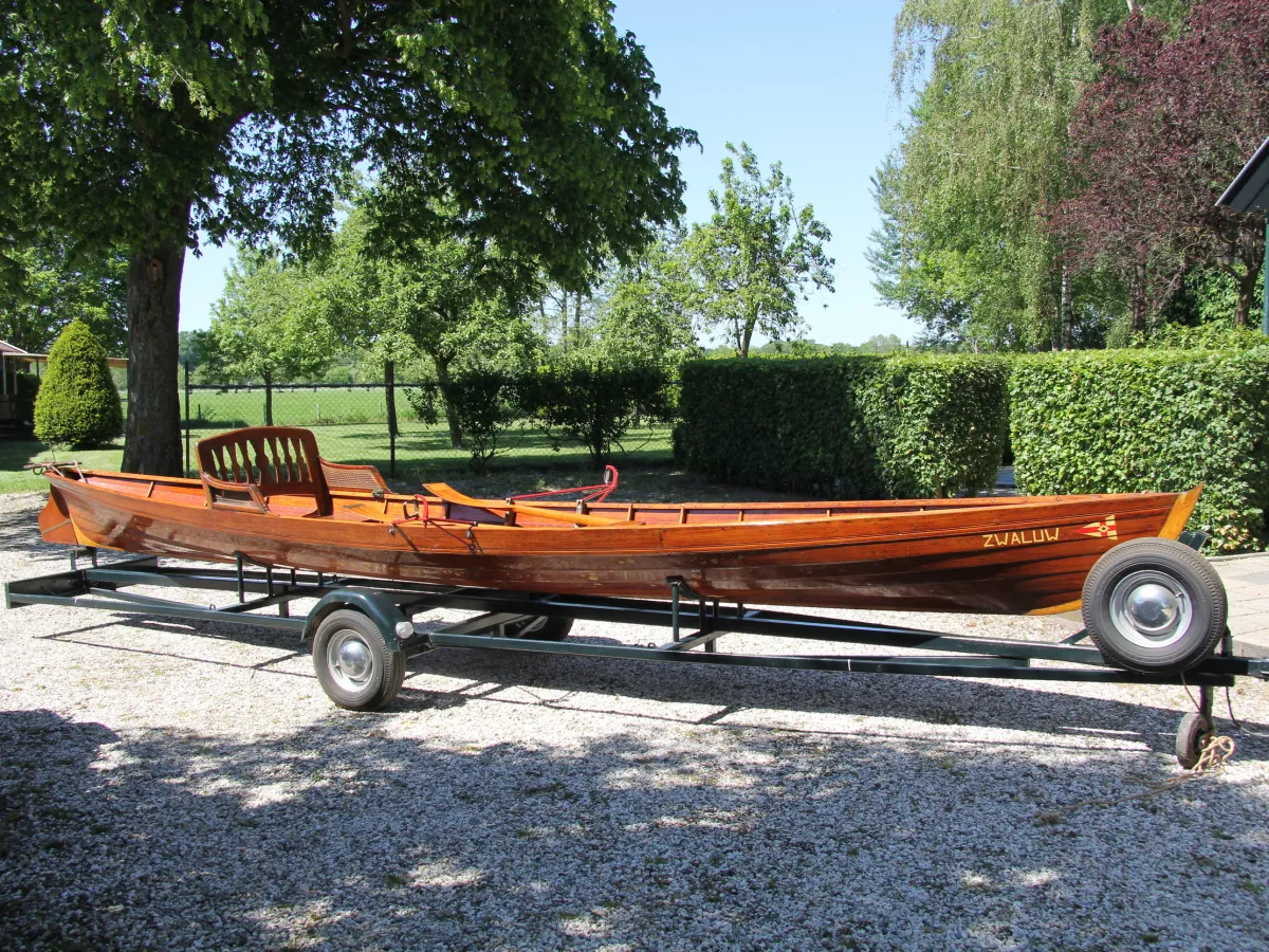 Wood Open motorboot Wherry Single