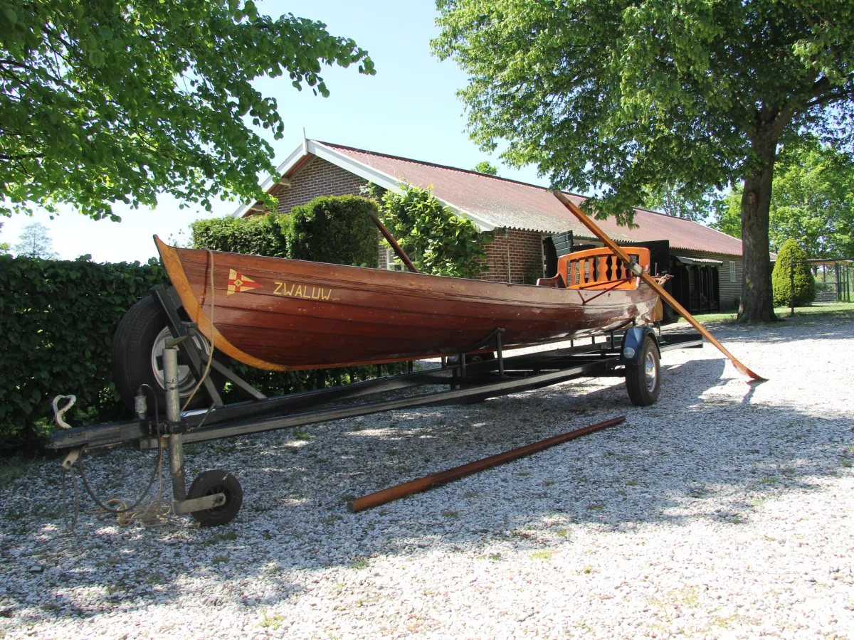 Wood Open motorboot Wherry Single