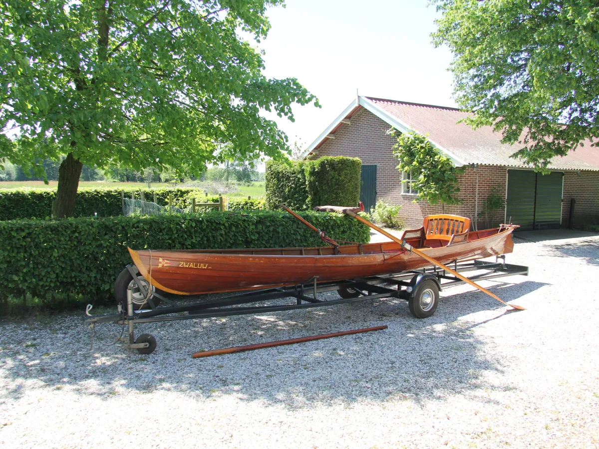 Wood Open motorboot Wherry Single