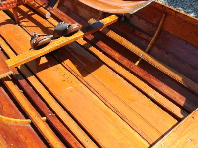 Wood Open motorboot Wherry Single Photo 7