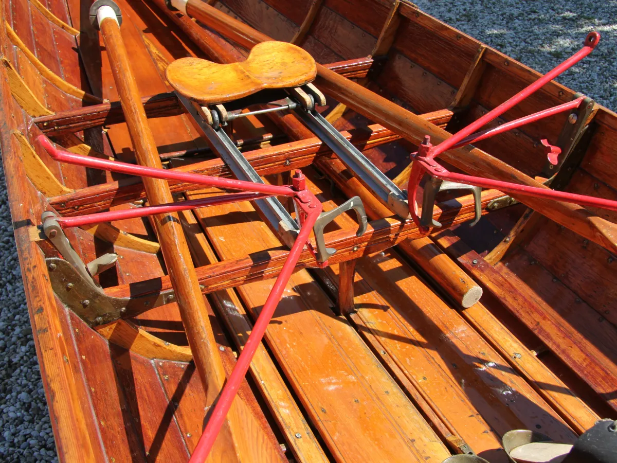 Wood Open motorboot Wherry Single