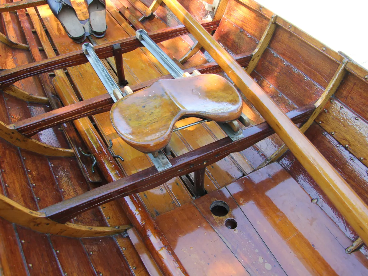 Wood Open motorboot Wherry Single