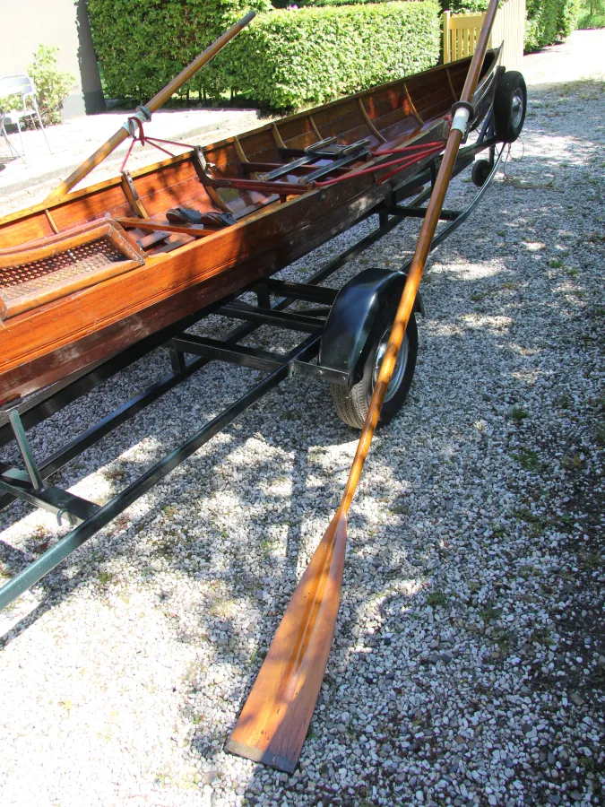 Wood Open motorboot Wherry Single