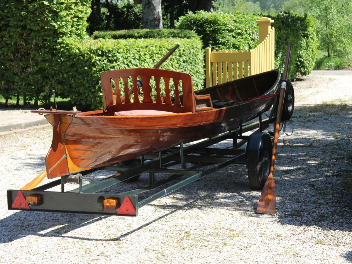 Wood Open motorboot Wherry Single