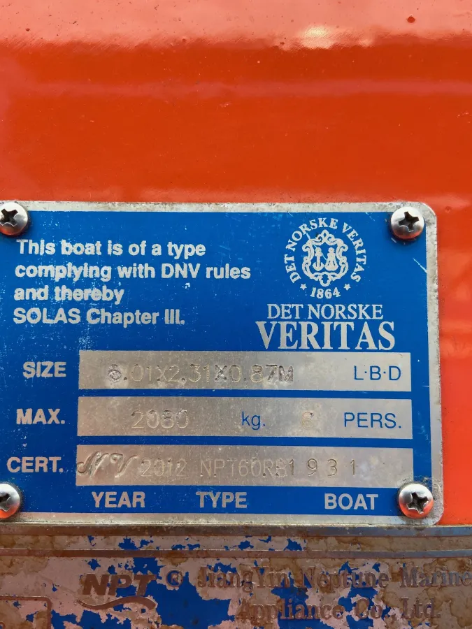 Polyester Workboat Fast Rescue Boat 601