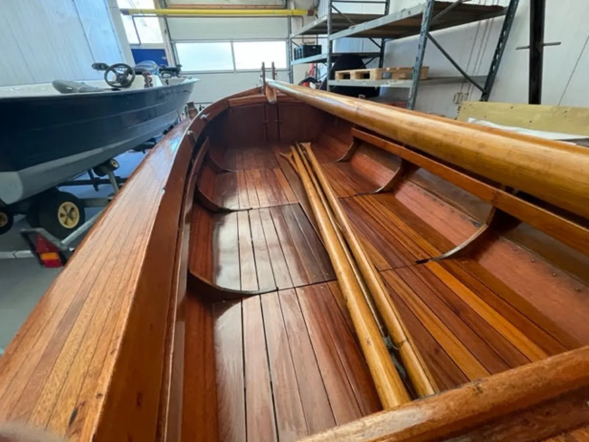 Wood Open zeilboot Jol Akkrumer