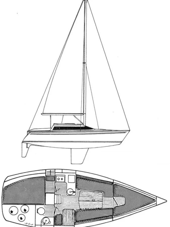 Polyester Zeilboot Jeanneau Sun way 28