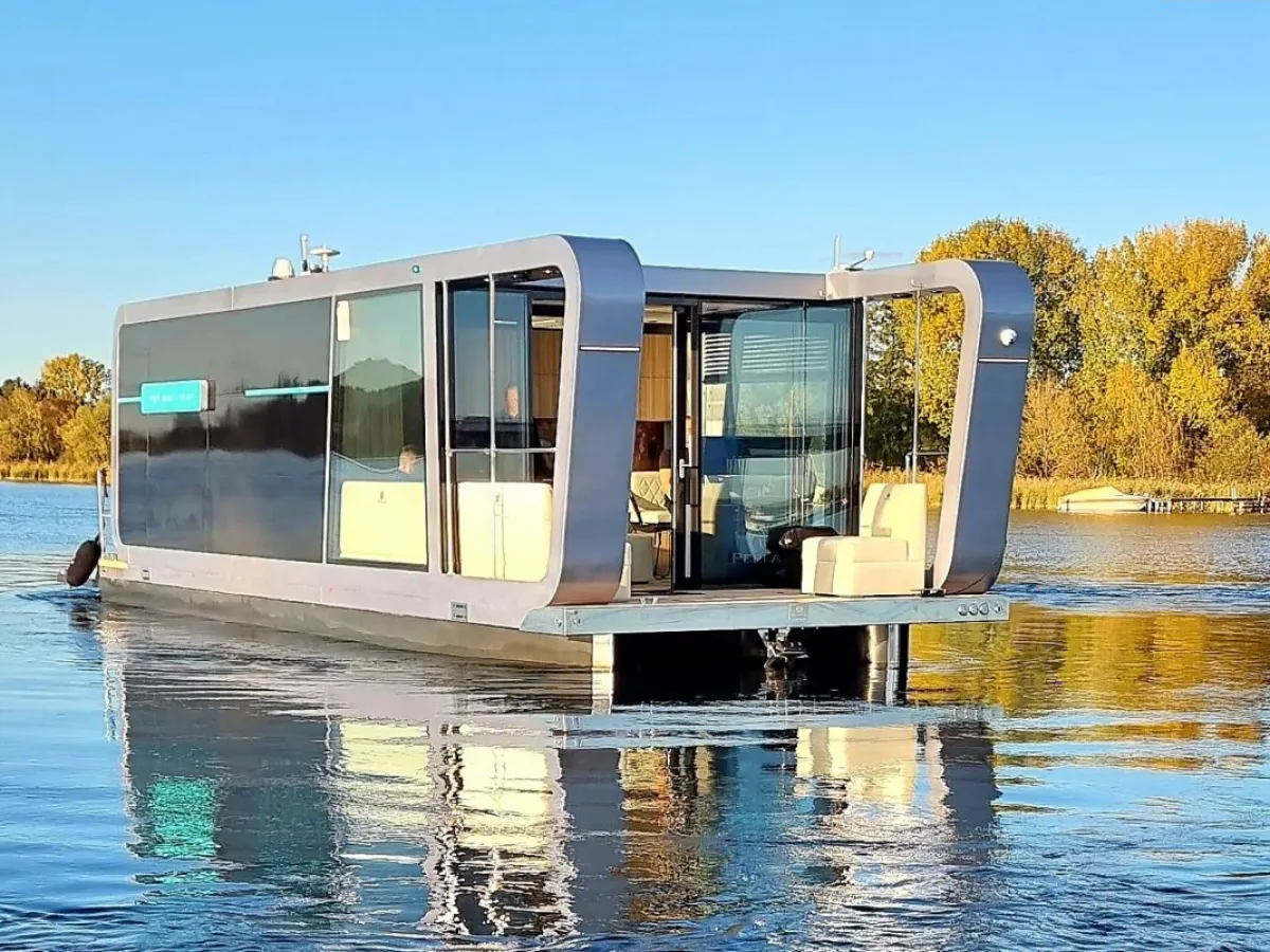 Aluminium Houseboat Perla E-vision 42 100% Electric Power, Aluminium Houseboat CE-D