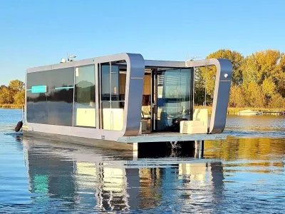 Perla E-vision 42 100% Electric Power, Aluminium Houseboat CE-D