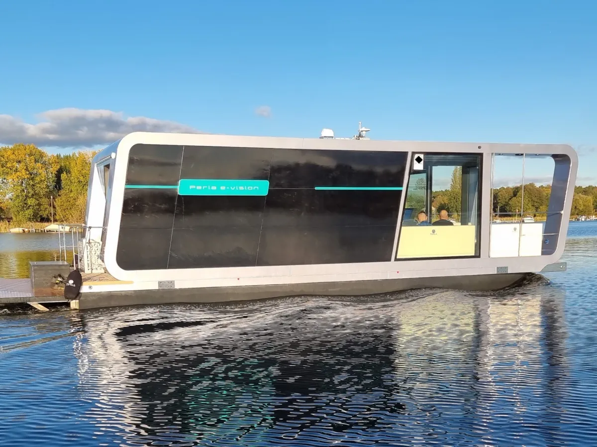 Aluminium Houseboat Perla E-vision 42 100% Electric Power, Aluminium Houseboat CE-D