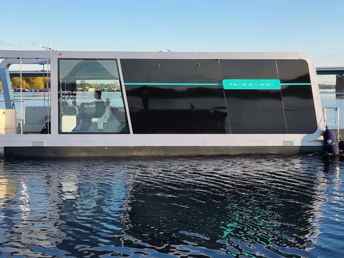 Aluminium Houseboat Perla E-vision 42 100% Electric Power, Aluminium Houseboat CE-D