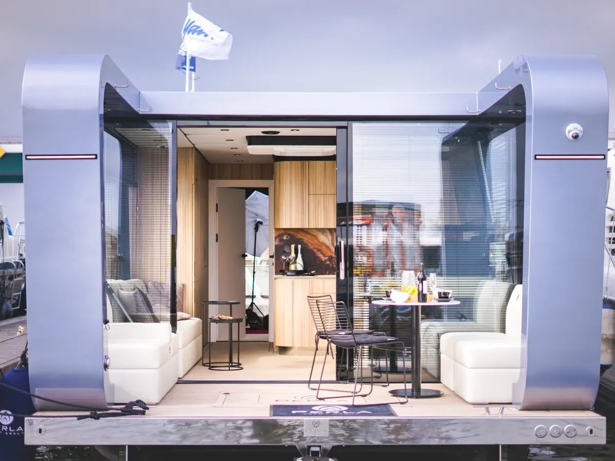 Aluminium Houseboat Perla E-vision 42 100% Electric Power, Aluminium Houseboat CE-D