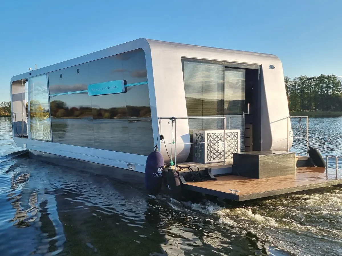 Aluminium Houseboat Perla E-vision 42 100% Electric Power, Aluminium Houseboat CE-D