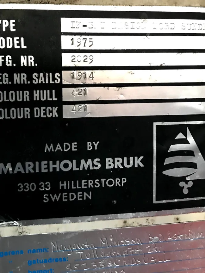 Polyester Sailboat Marieholm IF